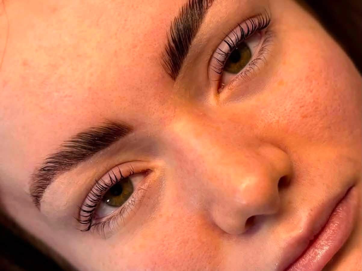 Finished lash lift and tint